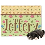 Summer Camping Dog Blanket - Large (Personalized)