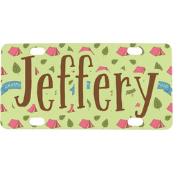 Summer Camping Mini/Bicycle License Plate (Personalized)