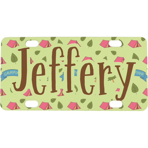 Custom Summer Camping Mini/Bicycle License Plate (Personalized)