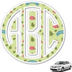 Summer Camping Monogram Car Decal (Personalized)