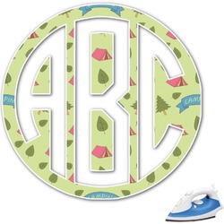 Summer Camping Monogram Iron On Transfer (Personalized)