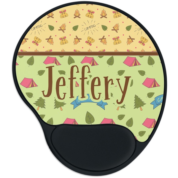 Custom Summer Camping Mouse Pad with Wrist Support