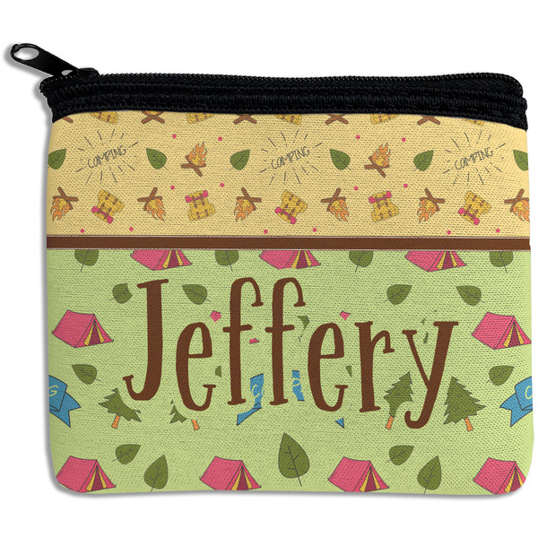 Custom Summer Camping Rectangular Coin Purse (Personalized)