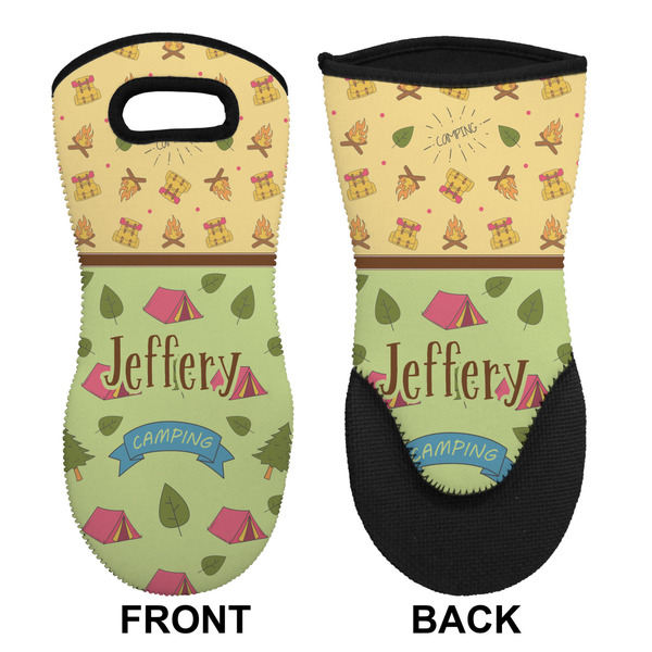 Summer Camping Neoprene Oven Mitt (Front & Back)