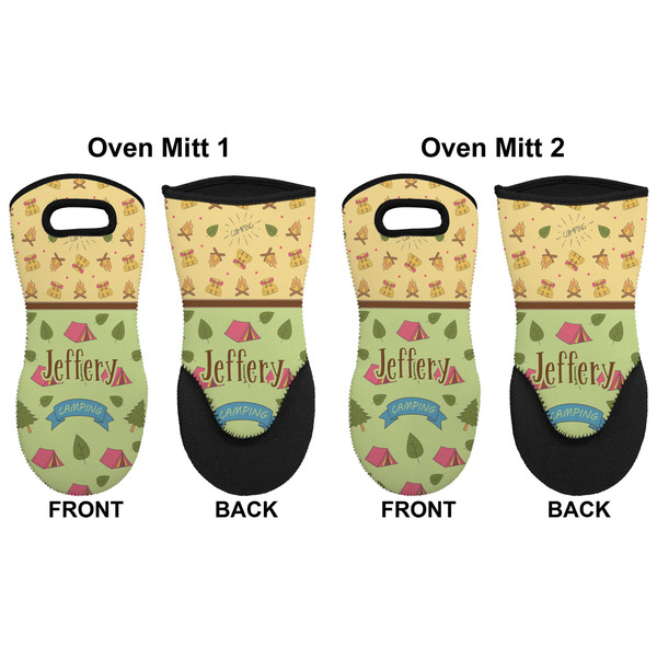 Summer Camping Neoprene Oven Mitt - Set of 2 - Approval
