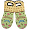 Summer Camping Neoprene Oven Mitts - Set of 2 w/ Name or Text