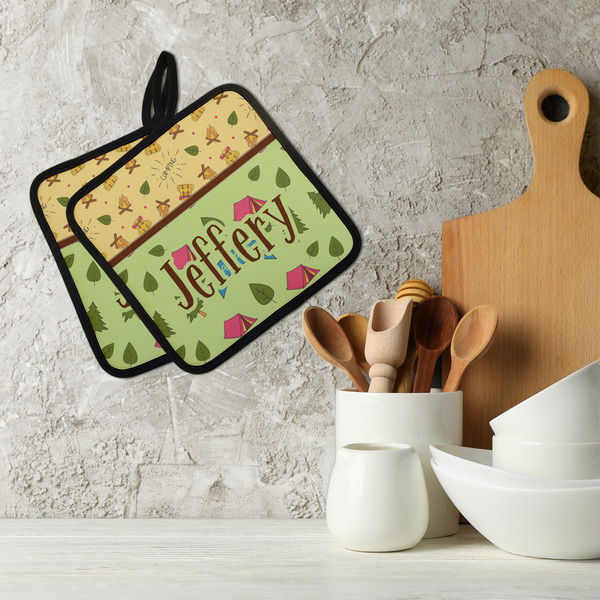 Summer Camping Neoprene Pot Holder - Set of 2  LIFESTYLE