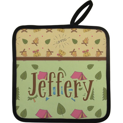 Custom Summer Camping Pot Holder w/ Name or Text