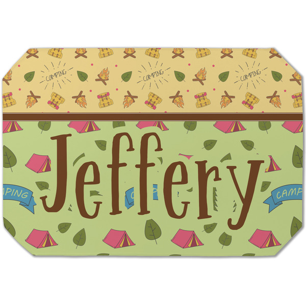 Custom Summer Camping Dining Table Mat - Octagon (Single-Sided) w/ Name or Text