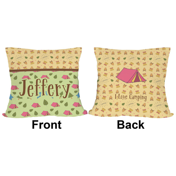 Summer Camping Outdoor Pillow - 16x16