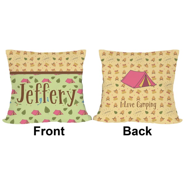 Summer Camping Outdoor Pillow - 18x18