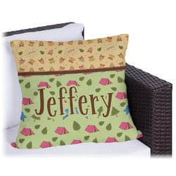 Summer Camping Outdoor Pillow - 16" (Personalized)