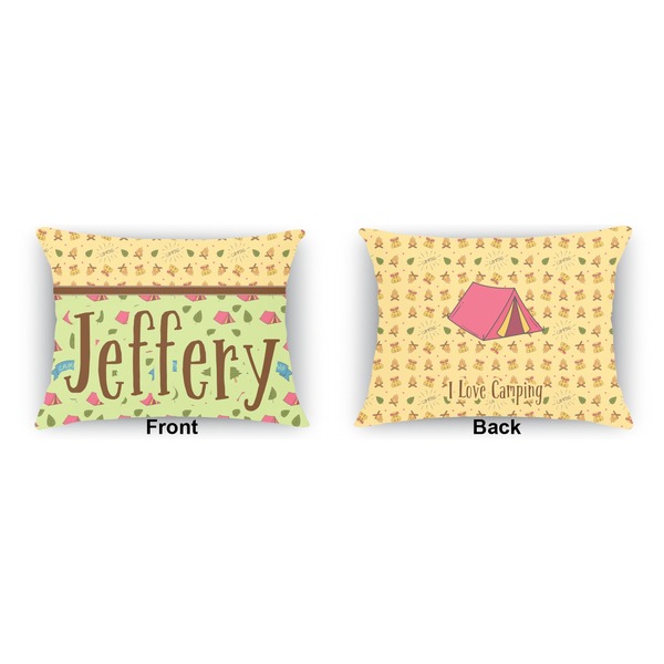 Summer Camping Outdoor Rectangular Throw Pillow (Front and Back)