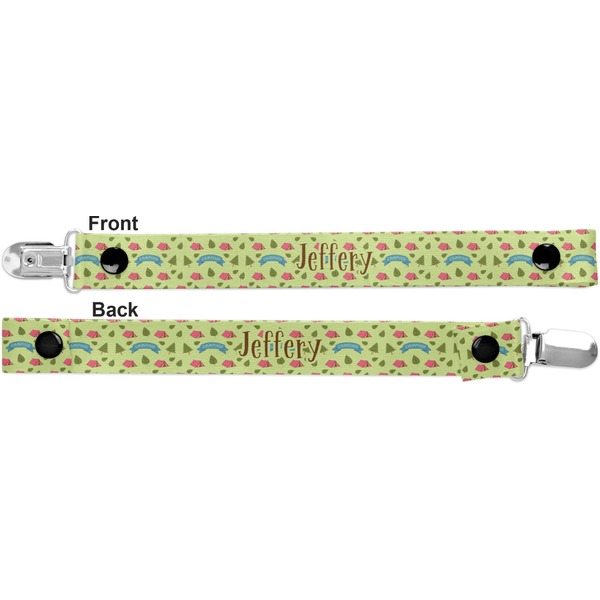 Summer Camping Pacifier Clip - Front and Back
