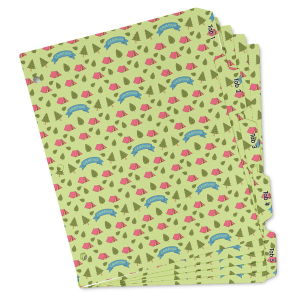 Custom Summer Camping Binder Tab Divider - Set of 5 (Personalized)