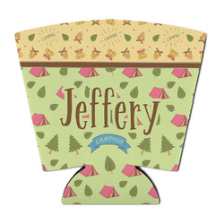 Summer Camping Party Cup Sleeve - with Bottom (Personalized)