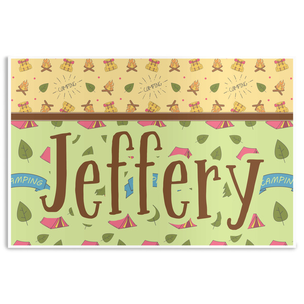 Custom Summer Camping Disposable Paper Placemats (Personalized)