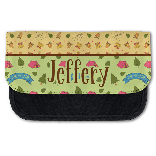 Custom Summer Camping Canvas Pencil Case w/ Name or Text