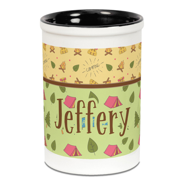 Summer Camping Pencil Holder - Black