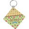 Summer Camping Diamond Plastic Keychain w/ Name or Text