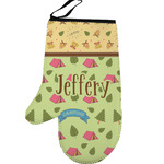 Summer Camping Left Oven Mitt (Personalized)