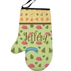 Summer Camping Left Oven Mitt (Personalized)