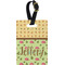 Summer Camping Plastic Luggage Tag - Rectangular w/ Name or Text
