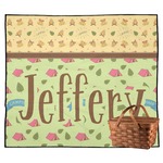 Summer Camping Outdoor Picnic Blanket (Personalized)