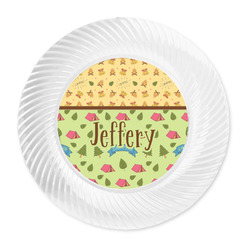 Summer Camping Plastic Party Dinner Plates - 10" (Personalized)