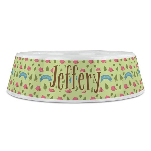Summer Camping Plastic Pet Bowls - Large - FRONT