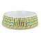 Summer Camping Plastic Dog Bowl - Large (Personalized)