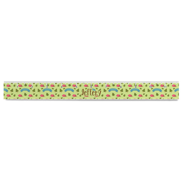 Summer Camping Plastic Ruler - 12" - FRONT