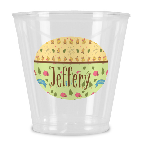 Custom Summer Camping Plastic Shot Glass (Personalized)