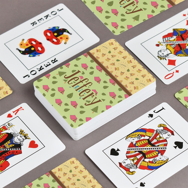 Summer Camping Playing Cards - Front & Back View