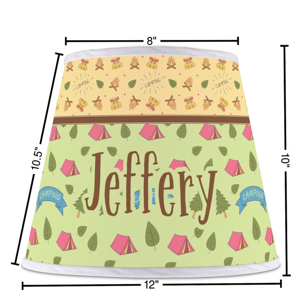Summer Camping Poly Film Empire Lampshade - Dimensions