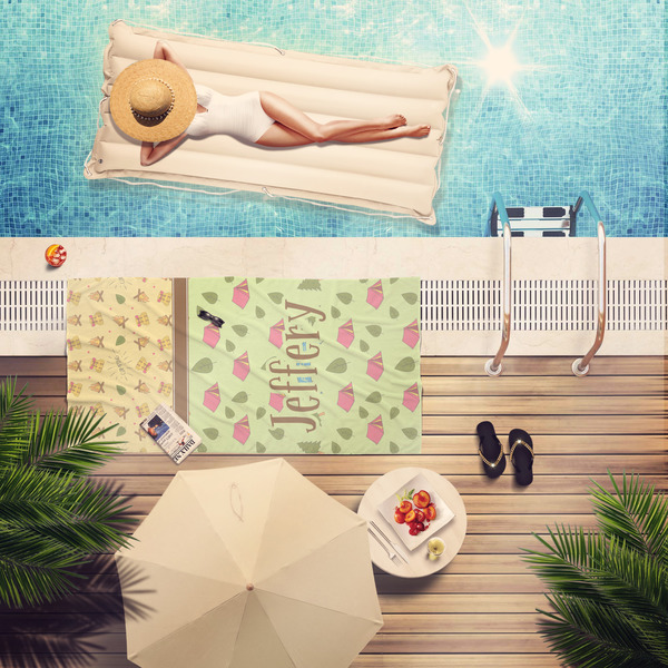 Summer Camping Pool Towel Lifestyle