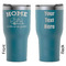 Summer Camping RTIC Tumbler - Dark Teal - Double Sided - Front & Back