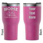 Summer Camping RTIC Tumbler - Magenta - Laser Engraved - Double-Sided (Personalized)