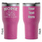 Summer Camping RTIC Tumbler - Magenta - Double Sided - Front & Back