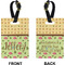 Summer Camping Rectangle Luggage Tag (Front + Back)