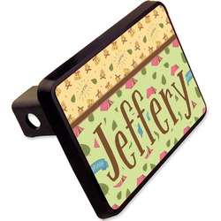 Summer Camping Rectangular Trailer Hitch Cover - 2" (Personalized)