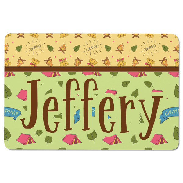 Summer Camping Rectangular Fridge Magnet - FRONT