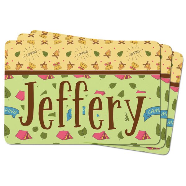 Summer Camping Rectangular Fridge Magnet - THREE