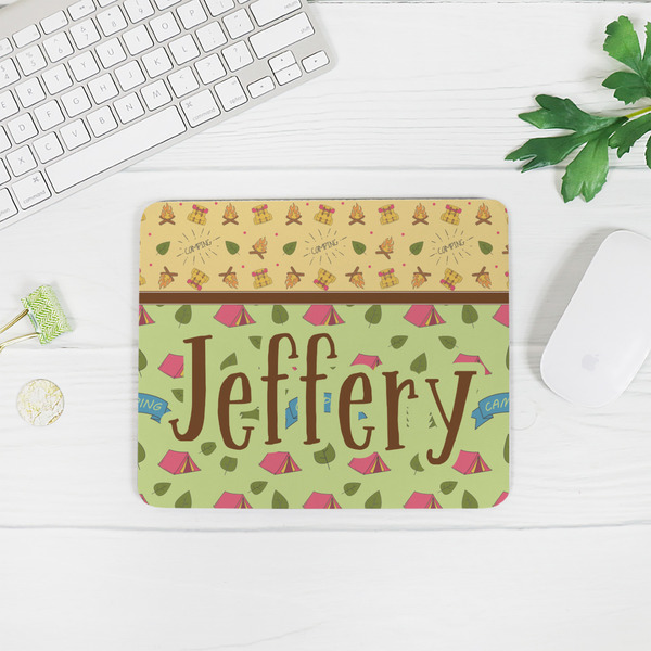 Summer Camping Rectangular Mouse Pad - LIFESTYLE 2