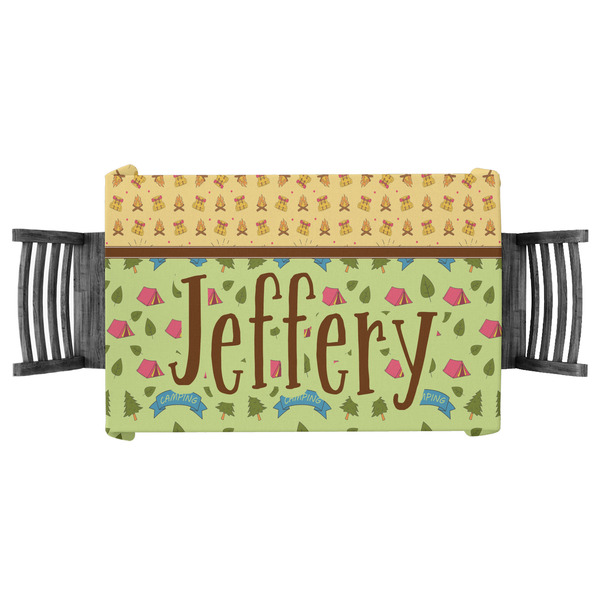 Custom Summer Camping Tablecloth - 58"x58" (Personalized)