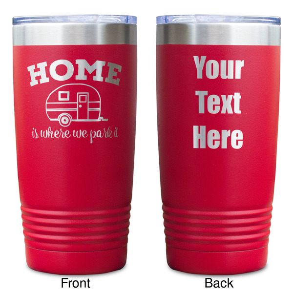 Summer Camping Red Polar Camel Tumbler - 20oz - Double Sided - Approval