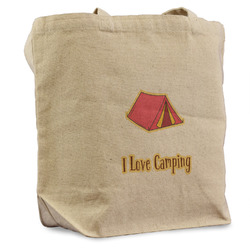 Summer Camping Reusable Cotton Grocery Bag (Personalized)