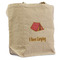 Summer Camping Reusable Cotton Grocery Bag - Front View