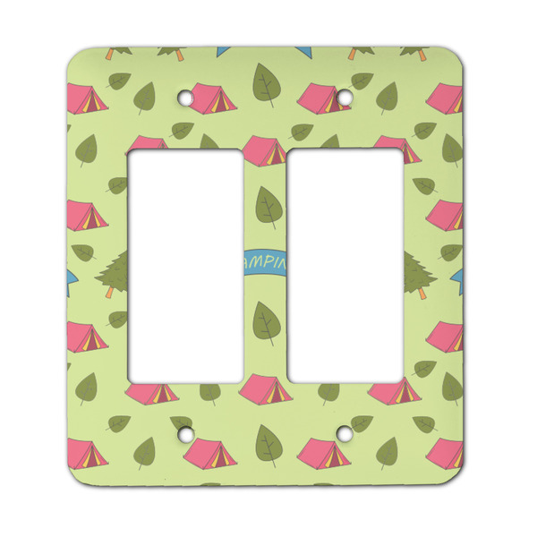 Custom Summer Camping Rocker Style Light Switch Cover - Two Switch