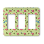 Summer Camping Rocker Style Light Switch Cover - Three Switch